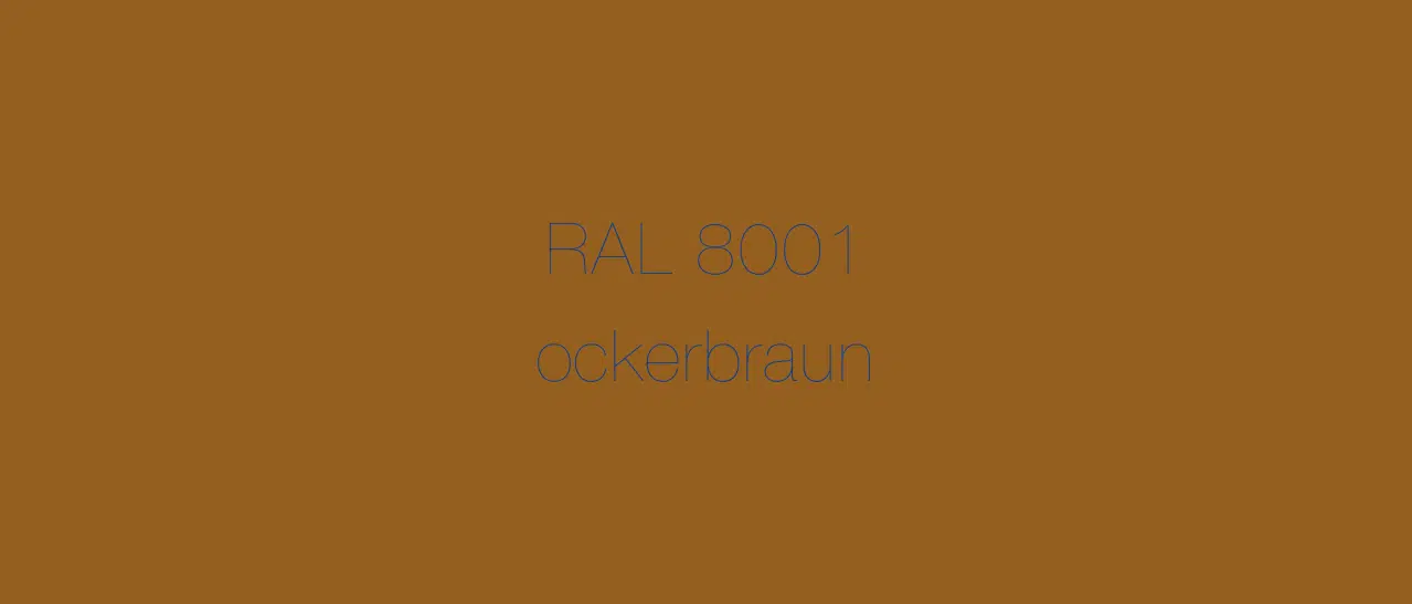 Farbmuster Fensterfarbe in RAL 8001 Ockerbraun