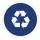 Icon Hoher Anteil an recycelten Materialien