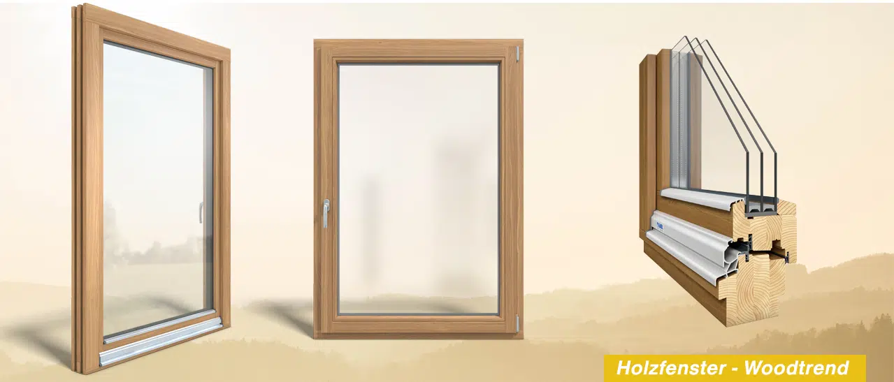 Holzfenster Woodtrend 93 mm Bautiefe