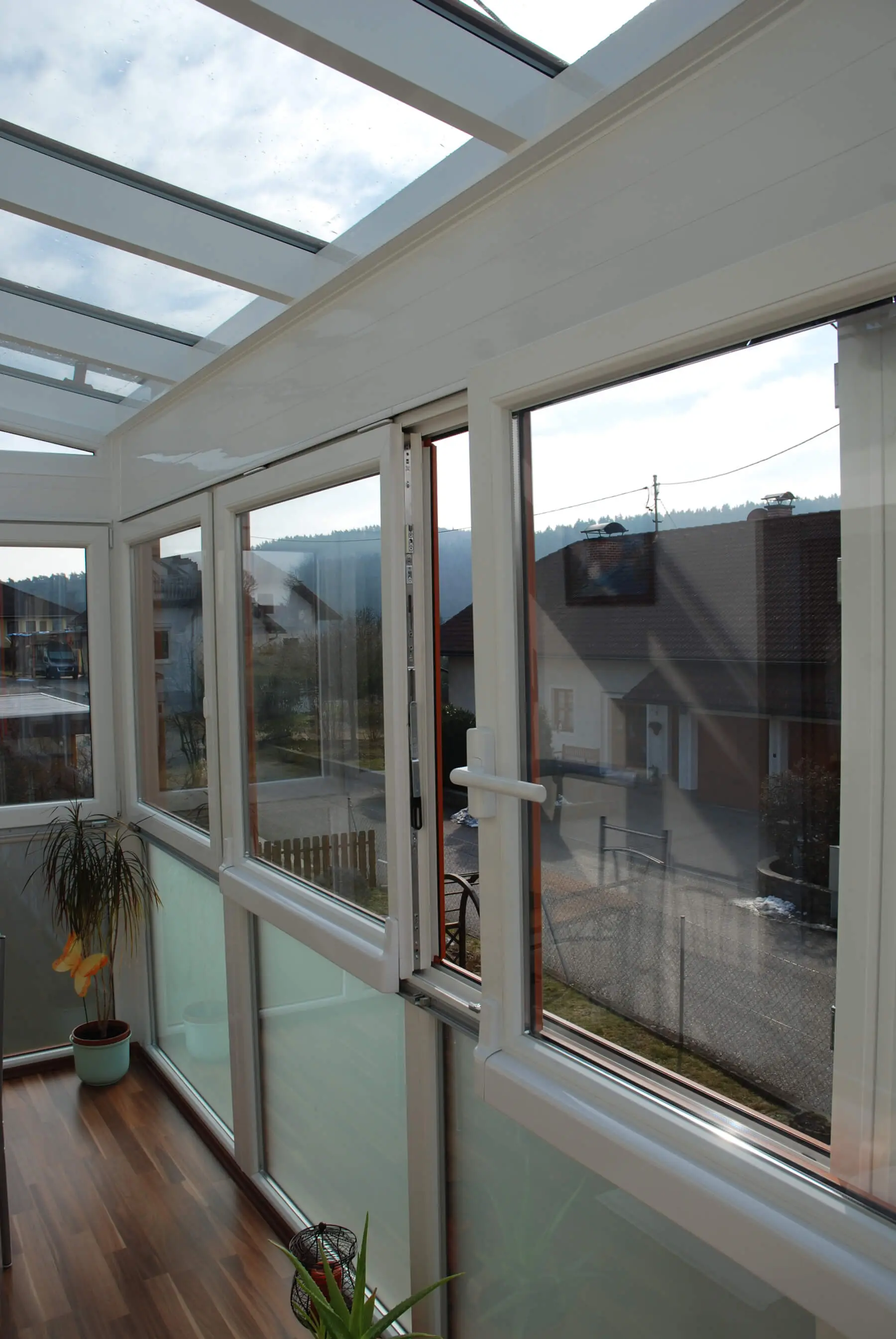 Schiebefenster für Wintergarten in Kunststoff, Kunststoff-Alu oder Alu