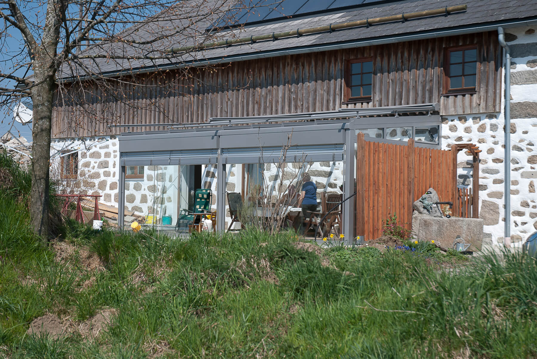 Wintergarten an Bauernhaus anbauen