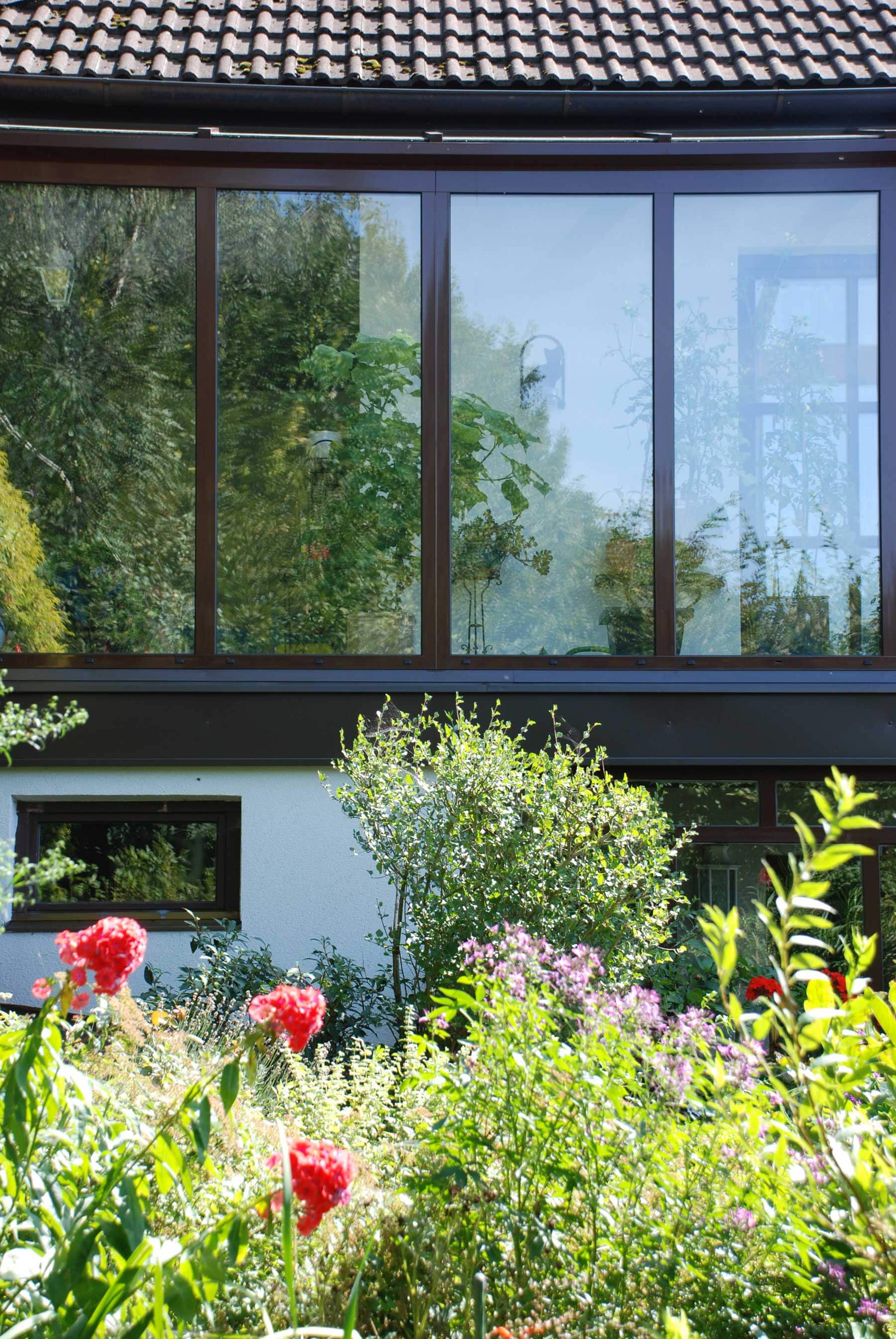 Wintergarten Glas und Aluminium